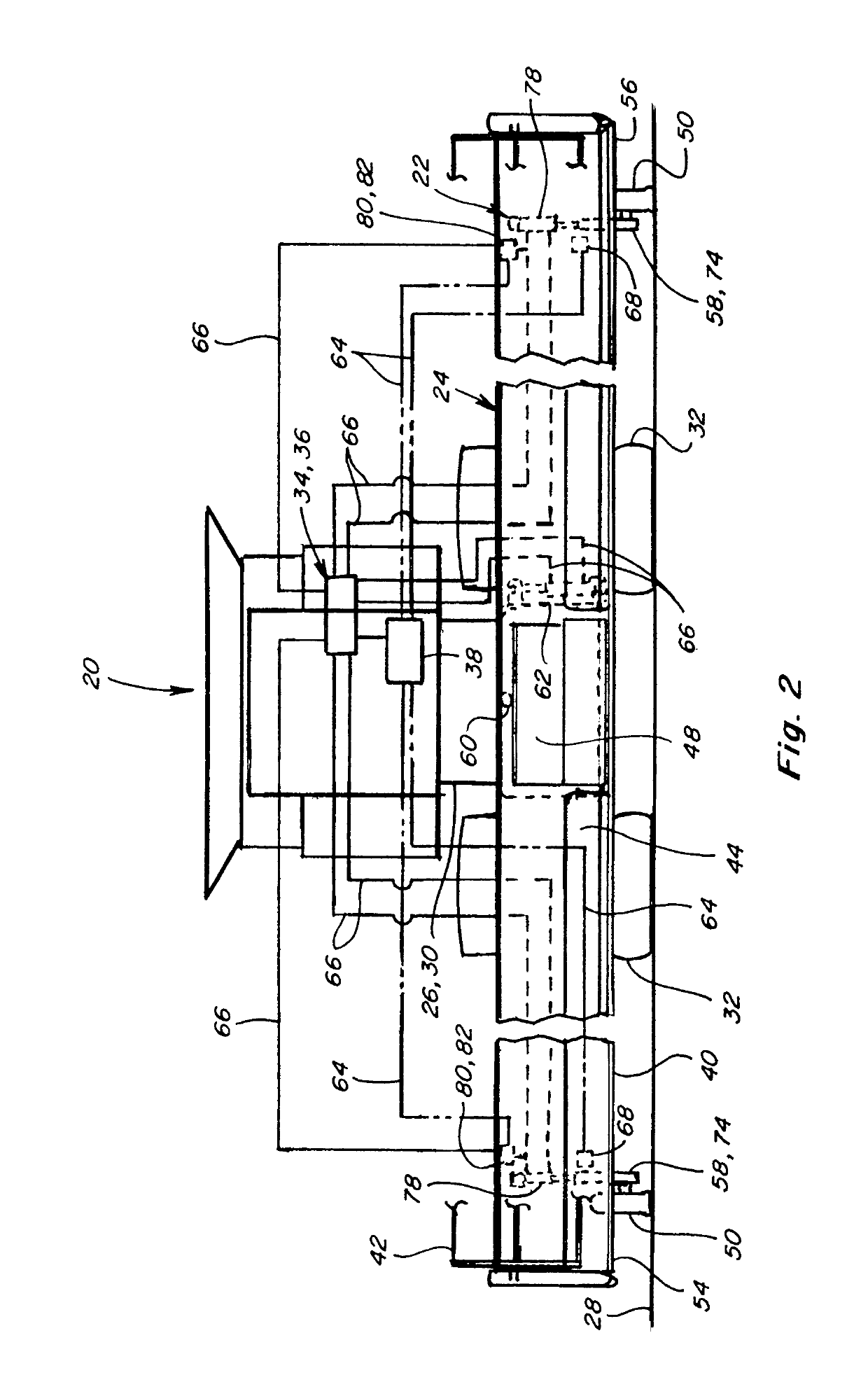 Header lateral tilt control with automatic operation in free float and controlled tilt modes