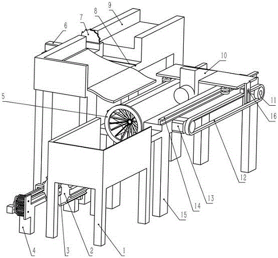 Integrated bamboo stick processing robot