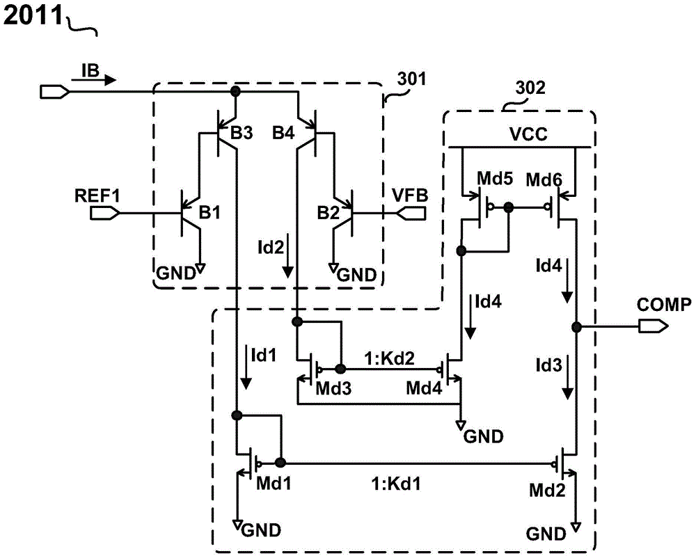 Transconductance adjustment circuit, transconductance type error amplification unit and switching type power converter