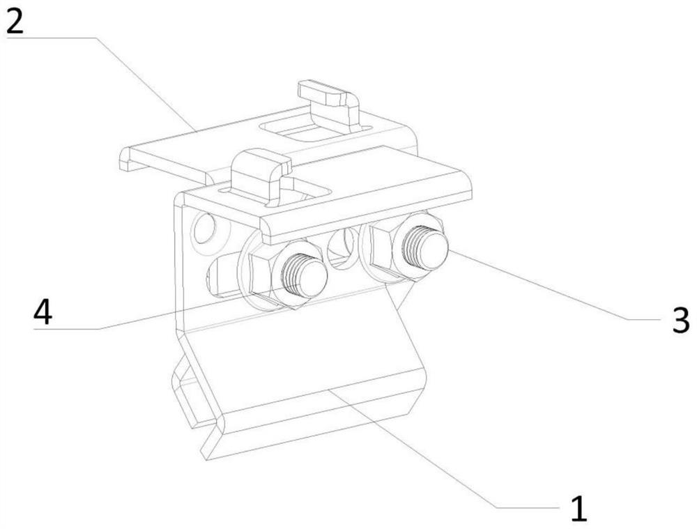 Self-locking clamp for color steel tile and working method thereof