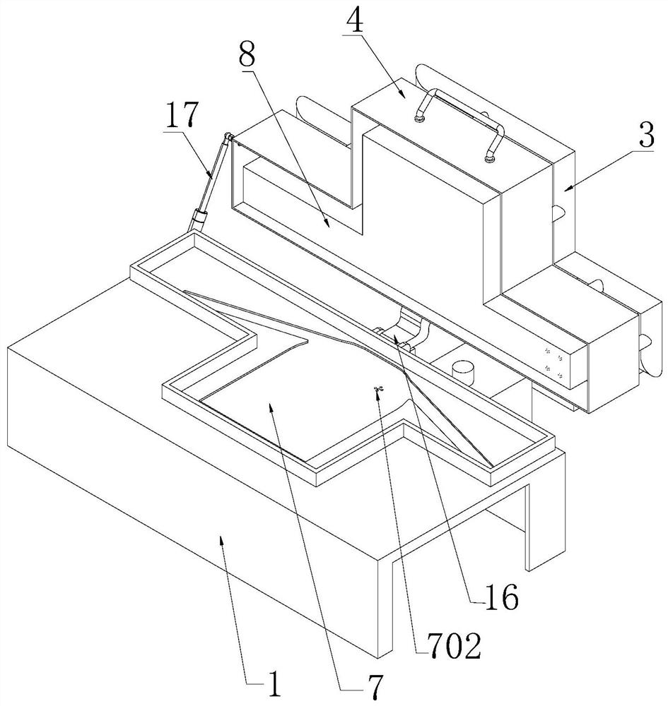 Blow-drying and setting equipment for clothing processing and use method thereof