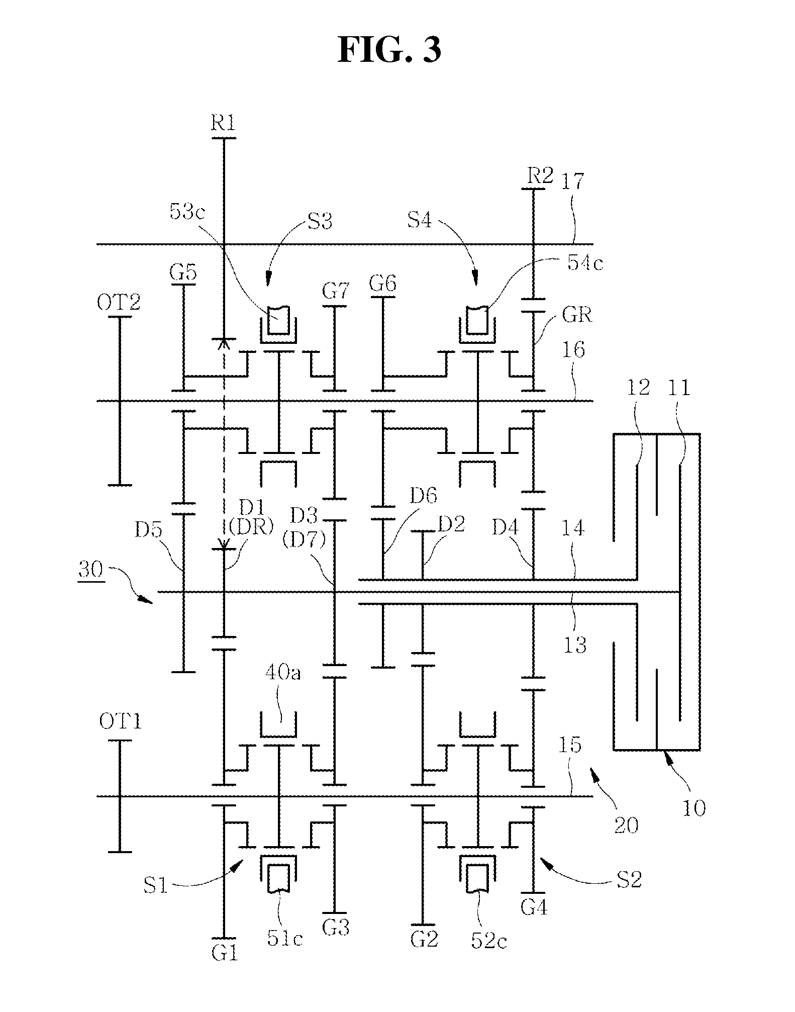 Shifting apparatus of dual clutch transmission mechanism