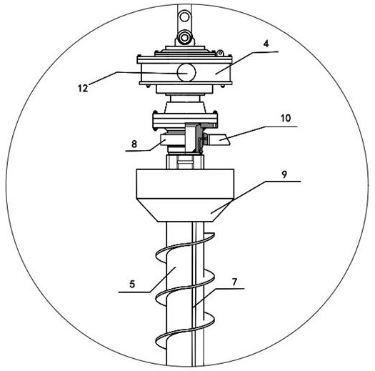 Construction device for changing soil body outside pile and construction method thereof