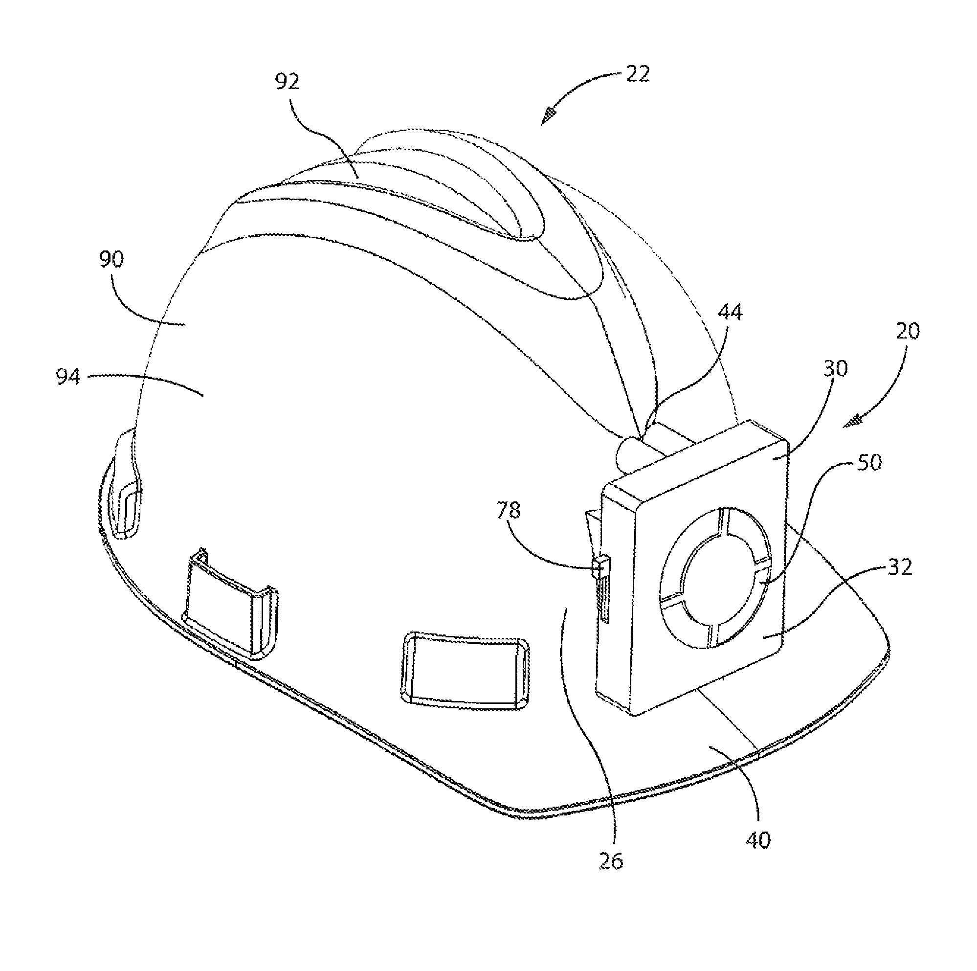 Air-cooled hard hat