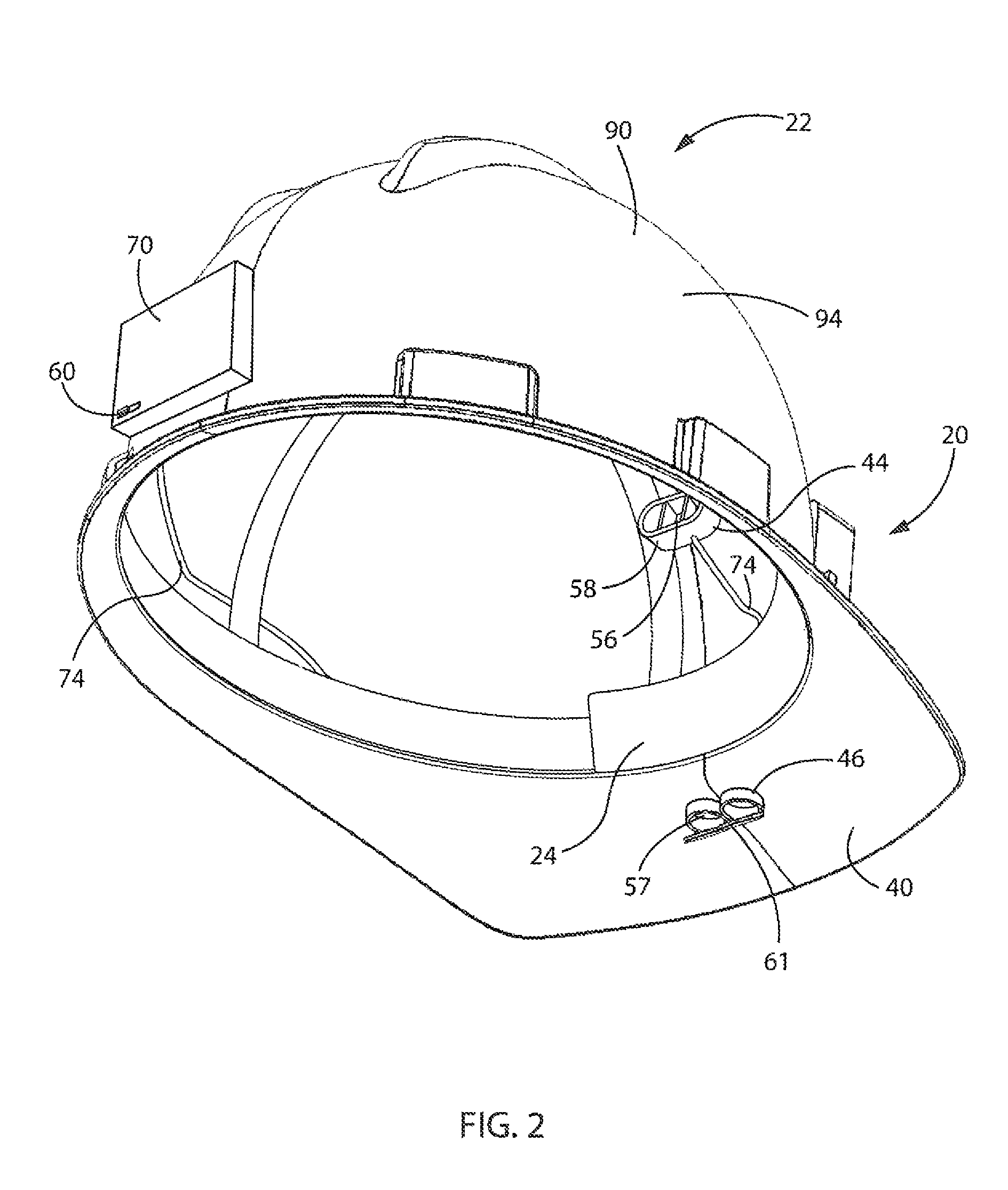 Air-cooled hard hat