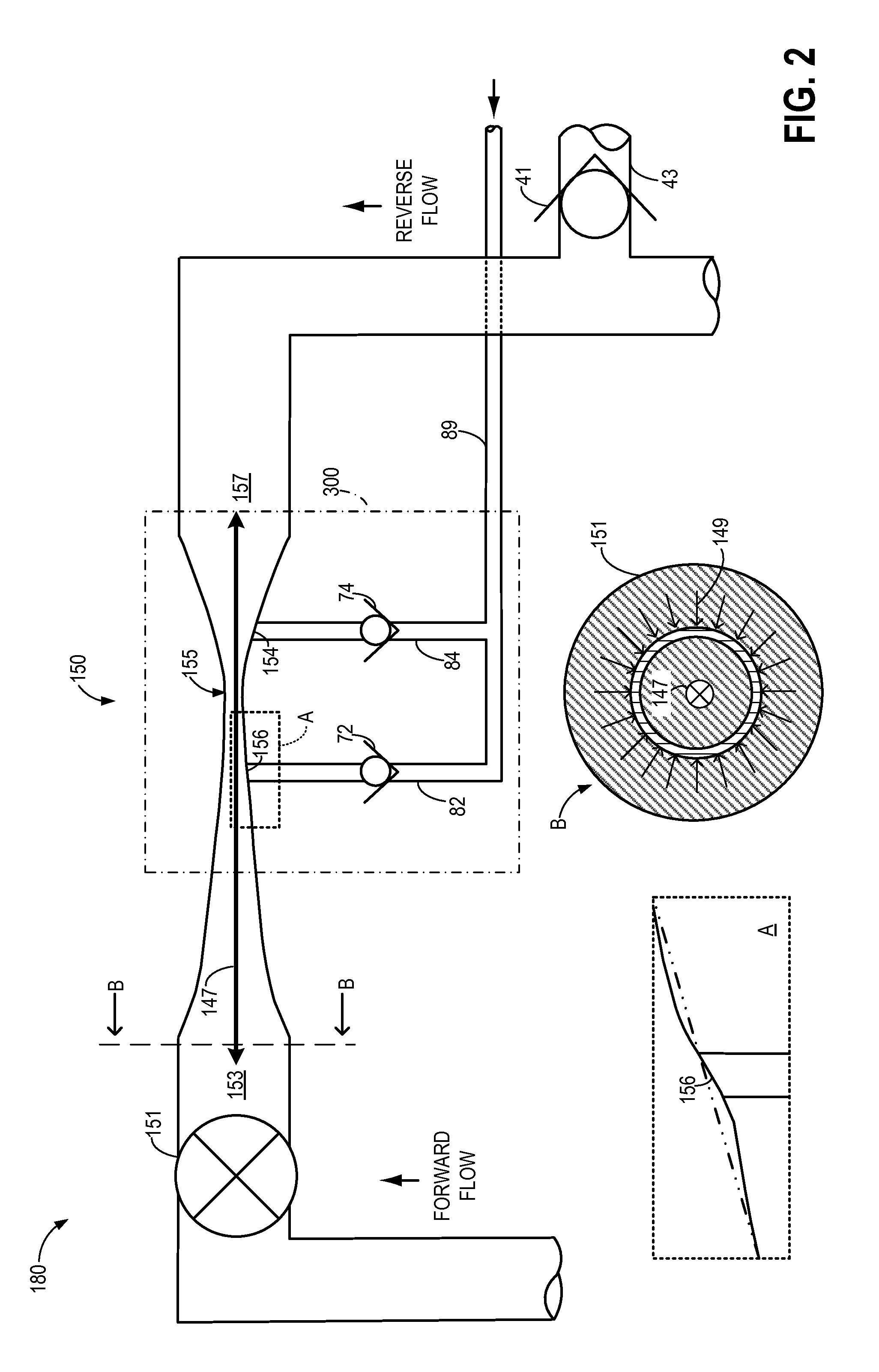 Bidirectional valved aspirator for surge control and vacuum generation