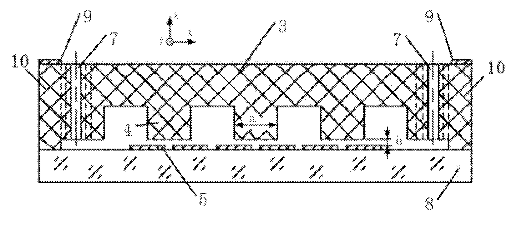 Variable-area capacitor structure, comb grid capacitor accelerometer and comb grid capacitor gyroscope