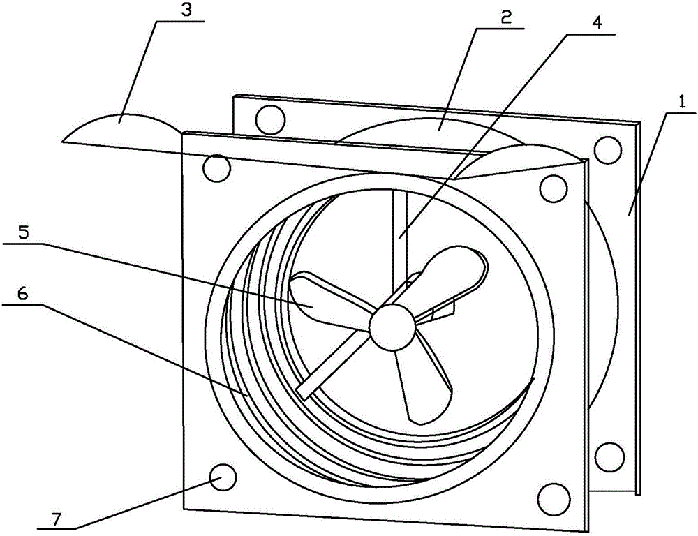 Ventilation device for adjusting room temperature