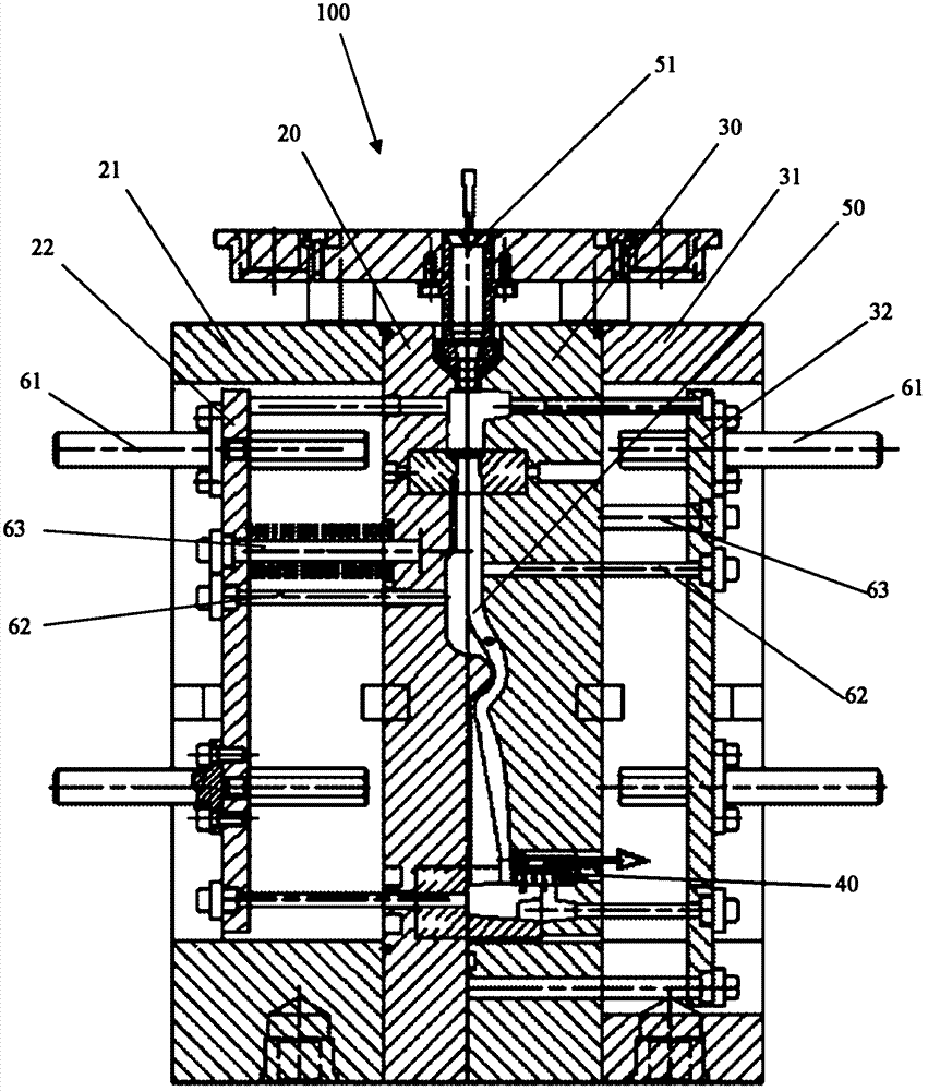 Production technology of sand core in oil duct of automobile engine block