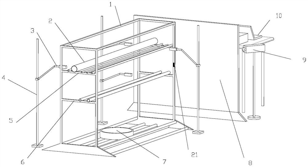 An experimental platform for simulating pipe gallery fire and its experimental method