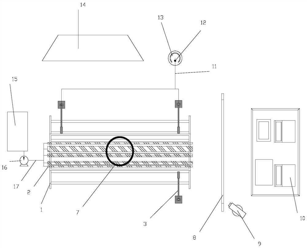 An experimental platform for simulating pipe gallery fire and its experimental method