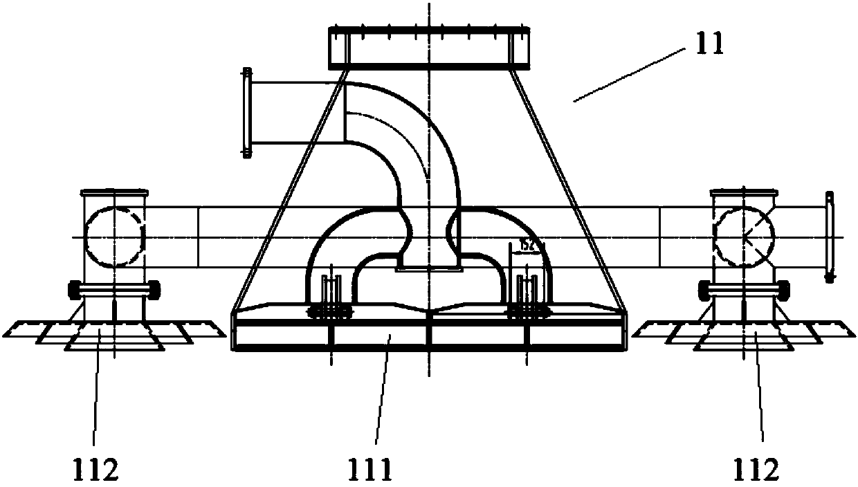 Dredging system for offshore deepwater laid gravel bed surface and dredging vessel