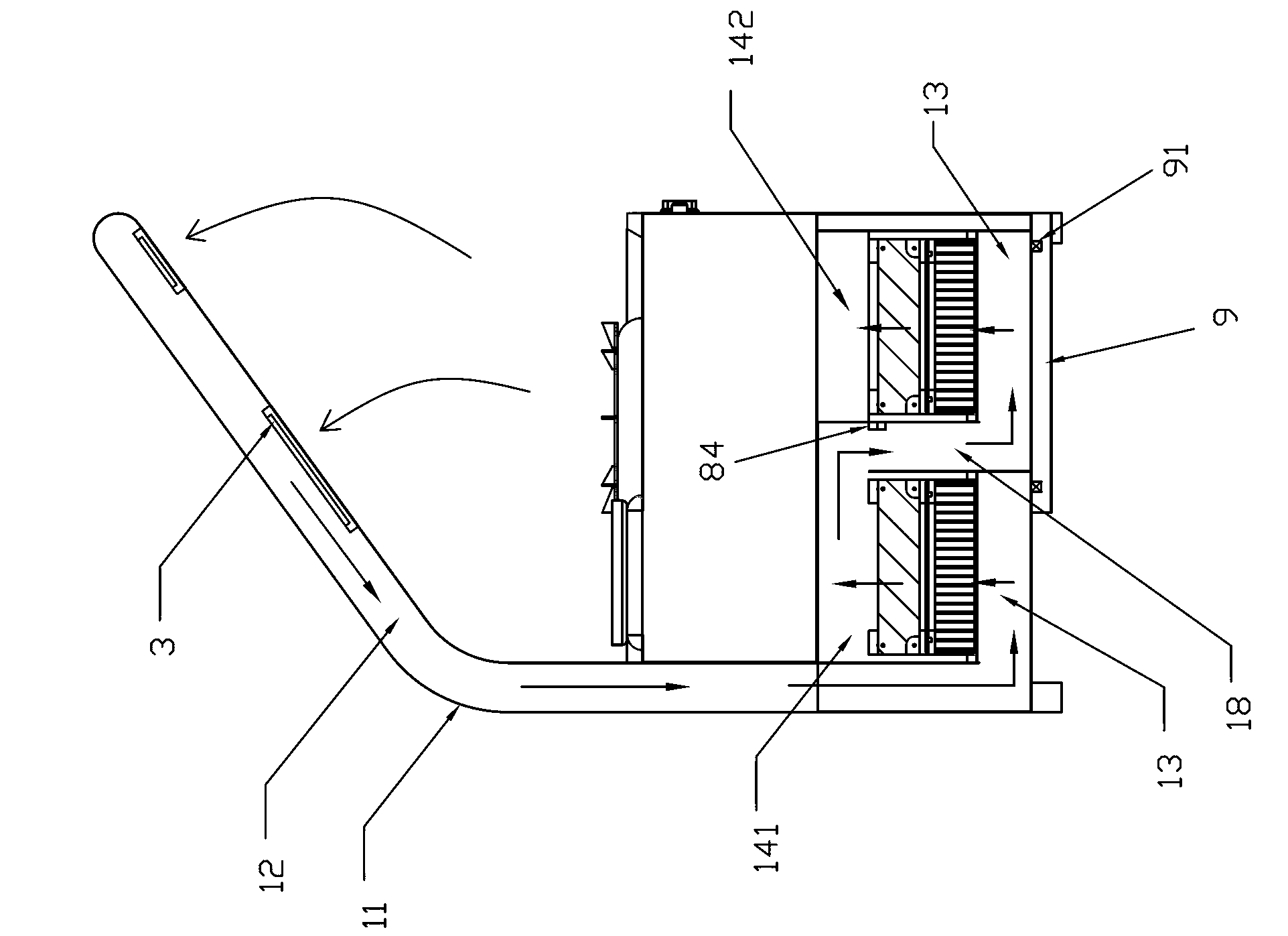 Kitchen equipment integrating functions of oil fume absorption, oil fume purification and cooking range