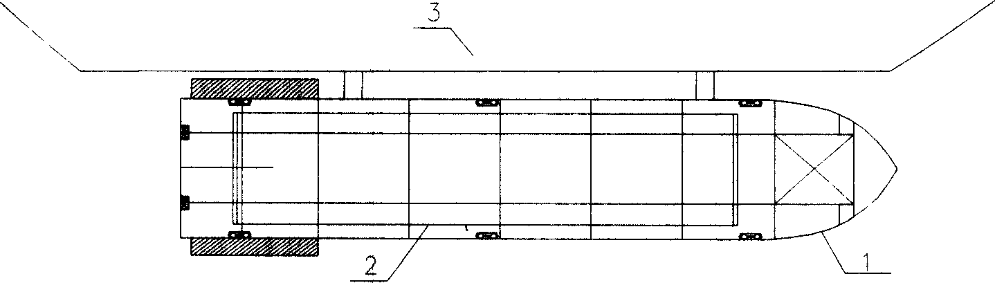 Construction method for prefabricating immersed tube tunnel tubulation adopting mobile dry dock