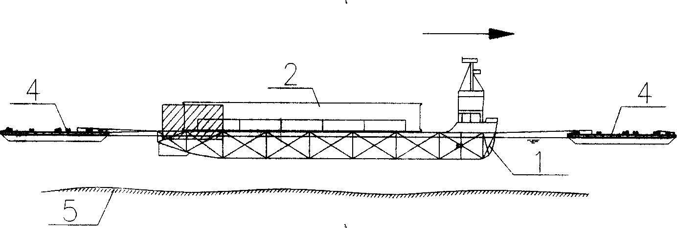 Construction method for prefabricating immersed tube tunnel tubulation adopting mobile dry dock