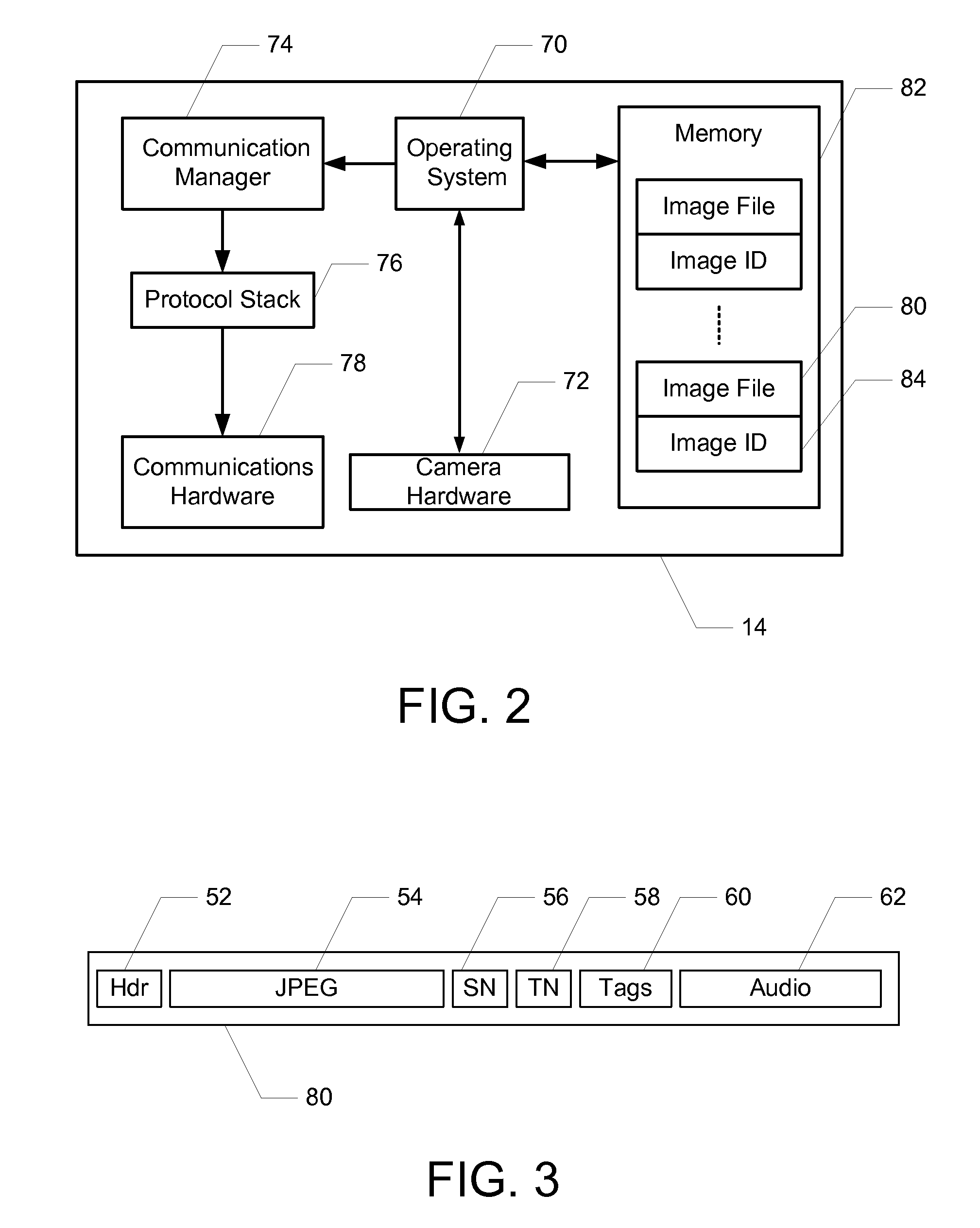 Transmission Bandwidth and Memory Requirements Reduction In A Portable Image Capture Device