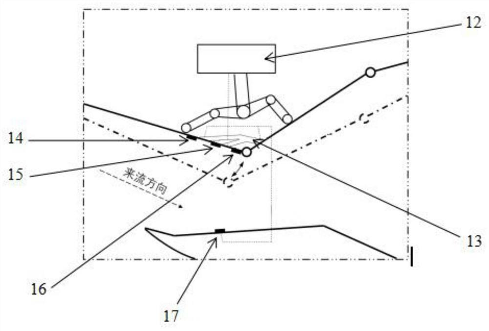 Oblique detonation wave standing control method and variable geometry combustion chamber