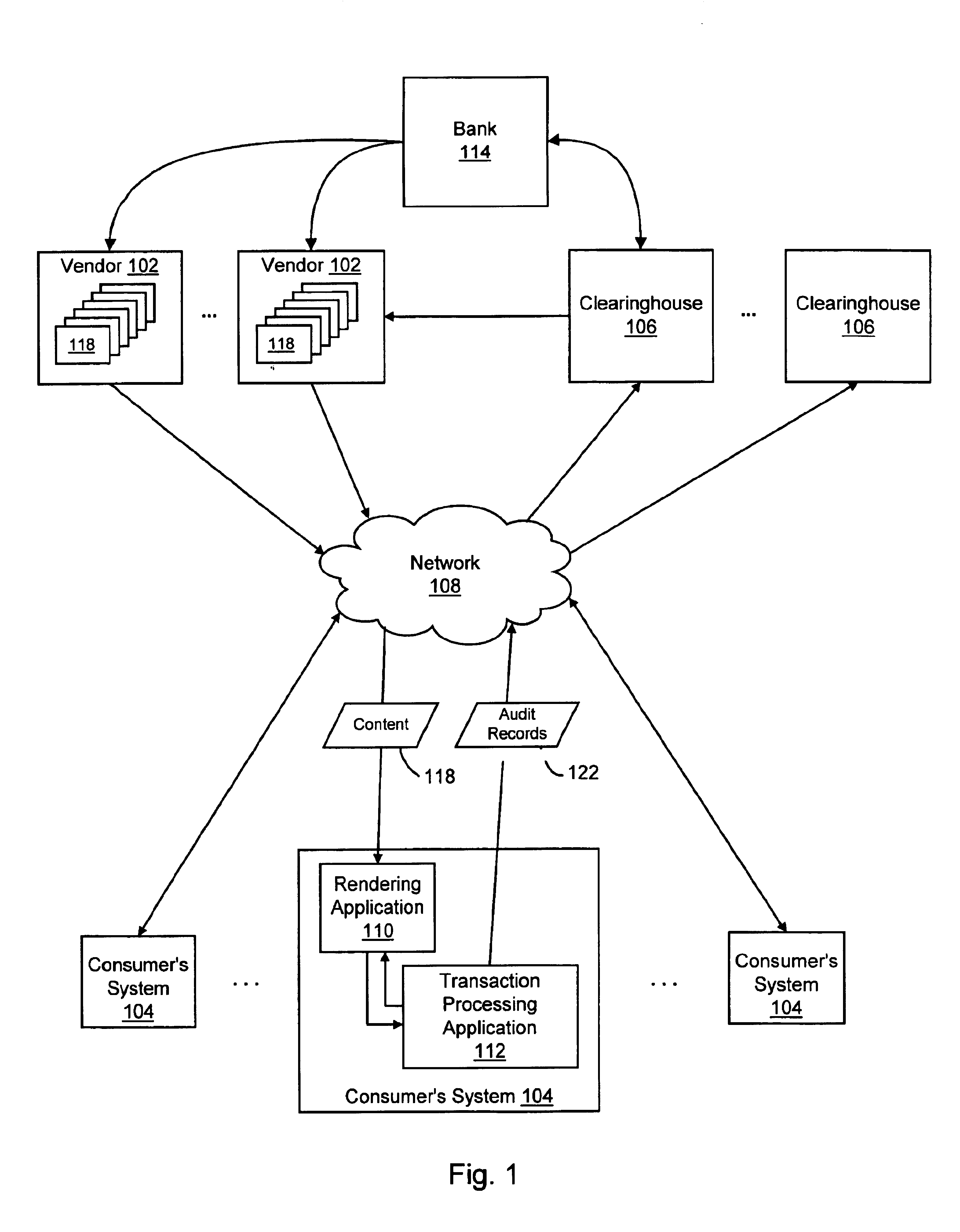 System and method for managing transaction record delivery using an acknowledgement-monitoring process and a failure-recovery process with modifying the predefined fault condition