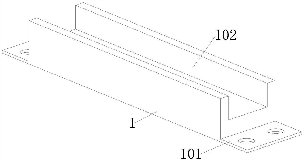 Anti-bending straight rail groove