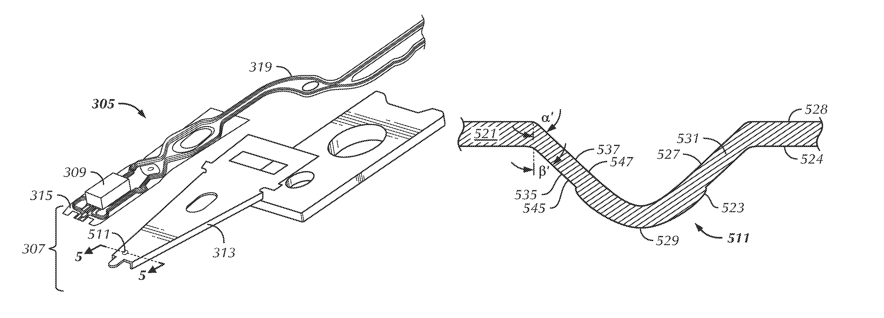 Head suspension having a punched gimbal dimple with coined inclined inner and outer surfaces oriented at different angles and method of fabricating same