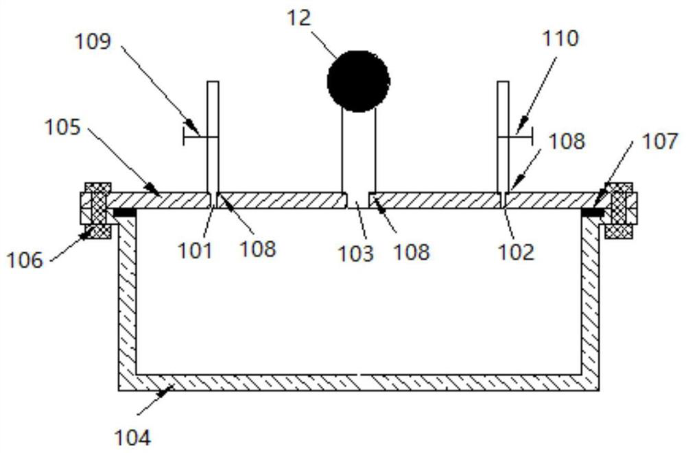 Pressure sensor performance testing device and method for gunpowder vacuum stability test