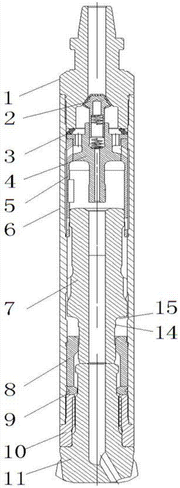 A kind of high-pressure quick-flushing down-the-hole percussion drilling tool