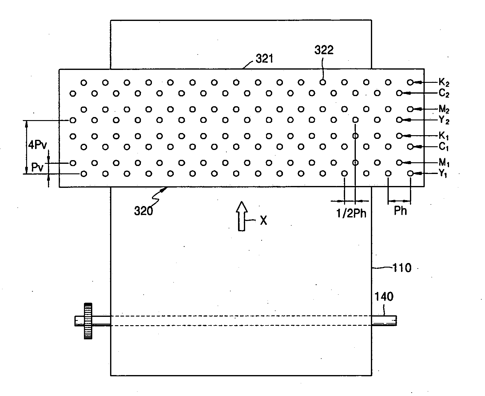 Printing method and apparatus for an ink-jet printer having a wide printhead