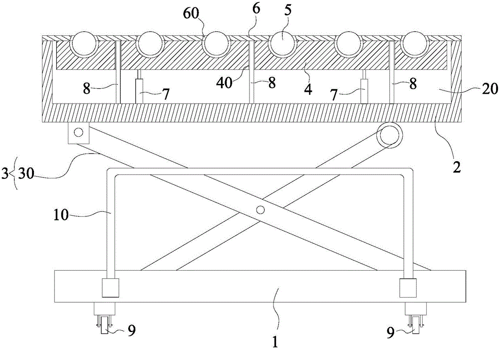 Ball hydraulic elevator