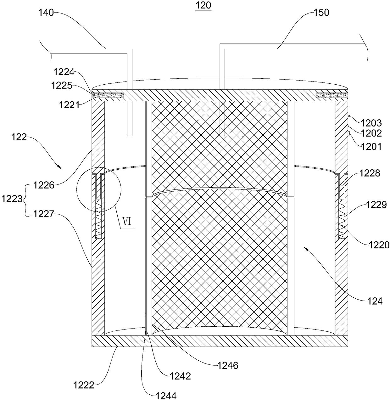 Filtering system with controller and oil conveying system