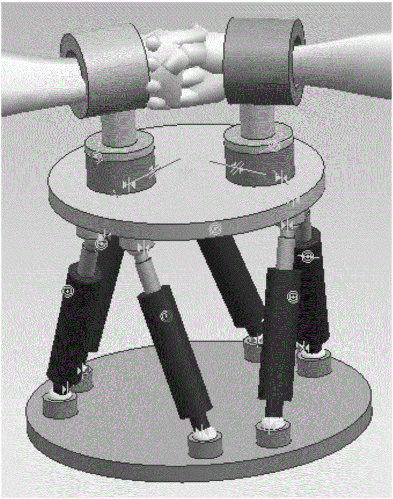 Wrist rehabilitation therapy robot based on spatial parallel drive