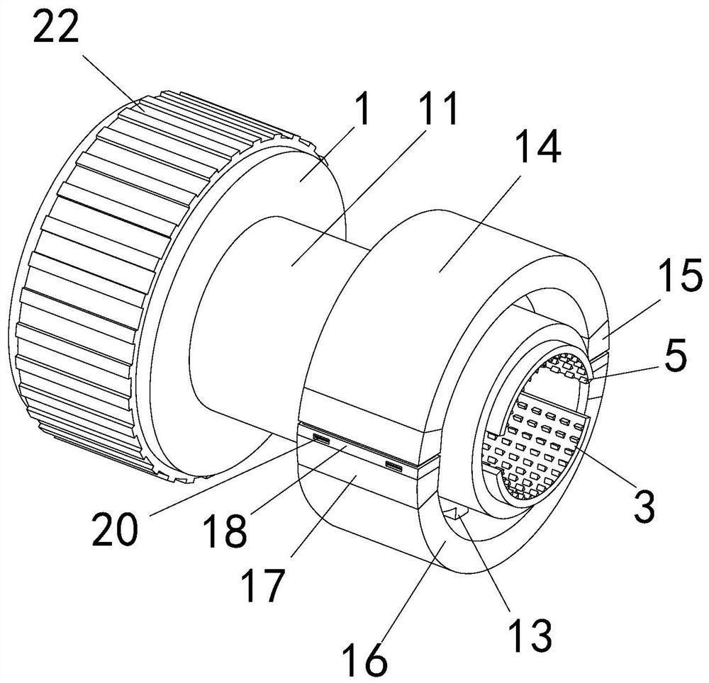 Medical negative pressure suction tube connecting device