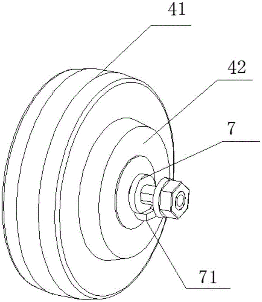 Swinging arm type unmanned four-wheel driving platform