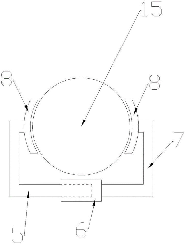 Automatic pole climbing device capable of being applicable to variable cross-section bar and with protection function