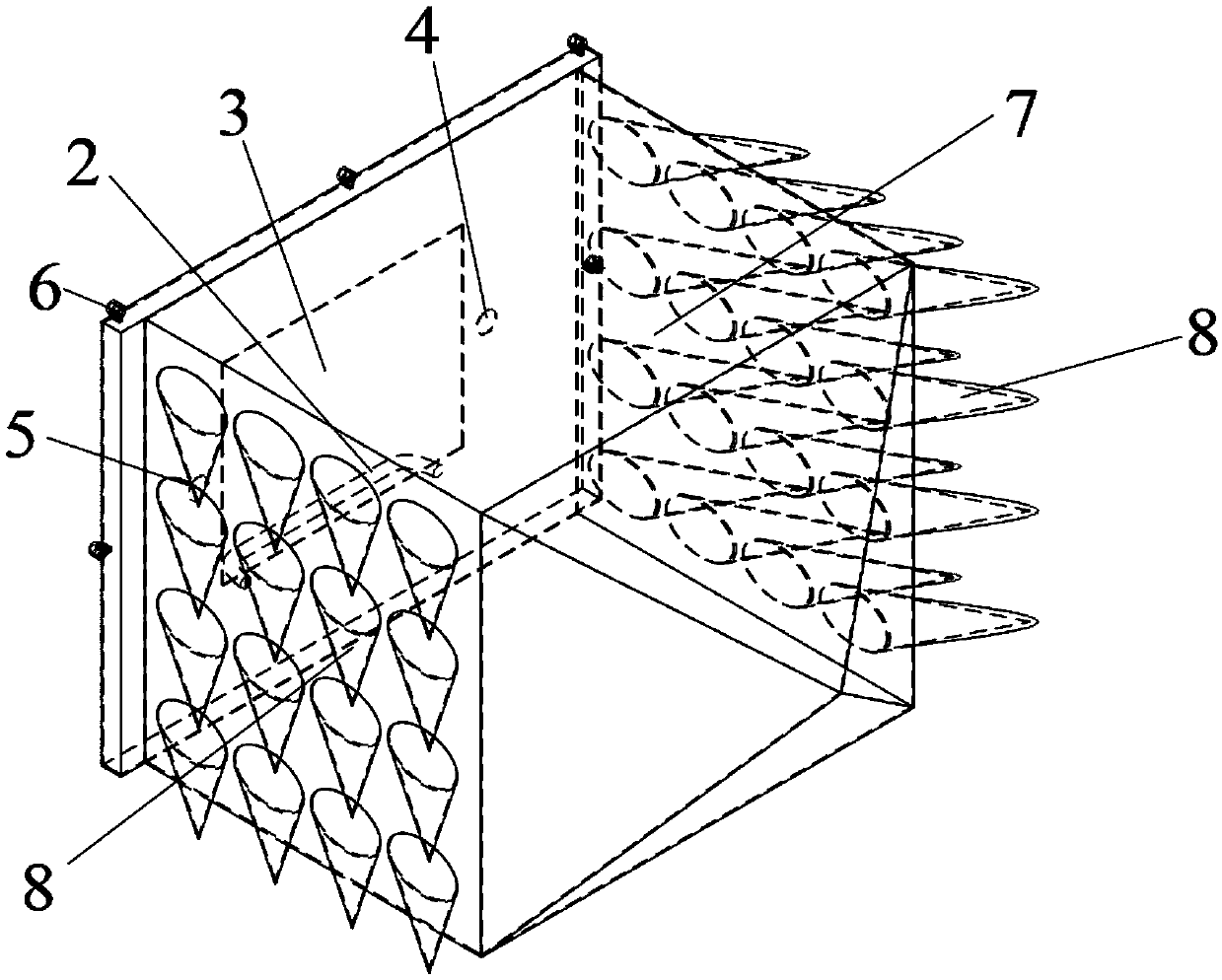 Fully mechanized mining surface end airbag type air leakage rapidly blocking device