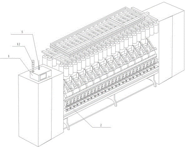 Real-time monitoring system of ring spinning frame