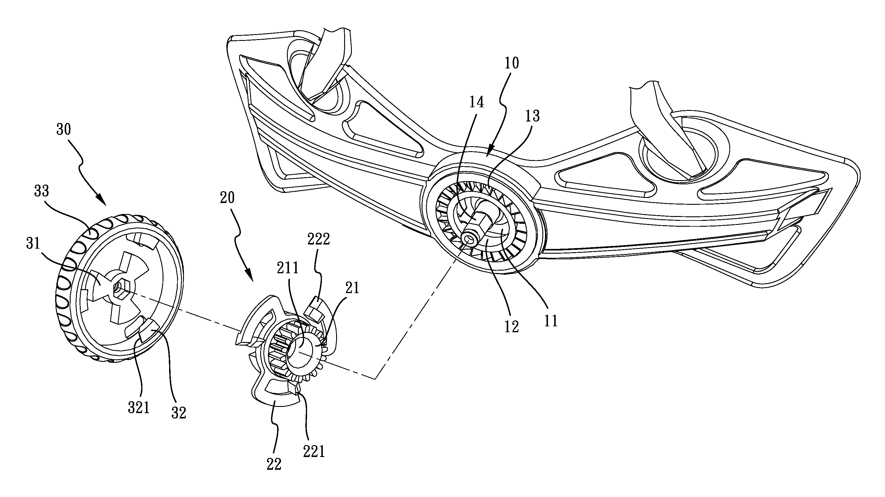 Adjusting device for tightening or loosing laces and straps