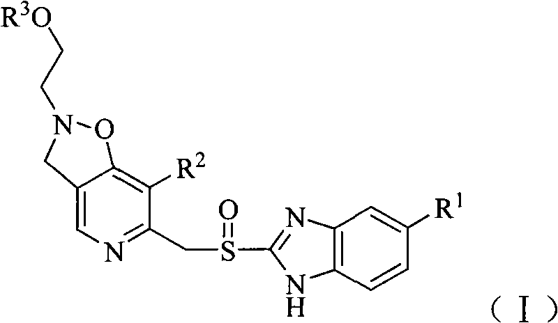 Benzimidazole derivative containing alkoxyl oxygen alkyl substituted pyridine-tetrahydrochysene isoxazole