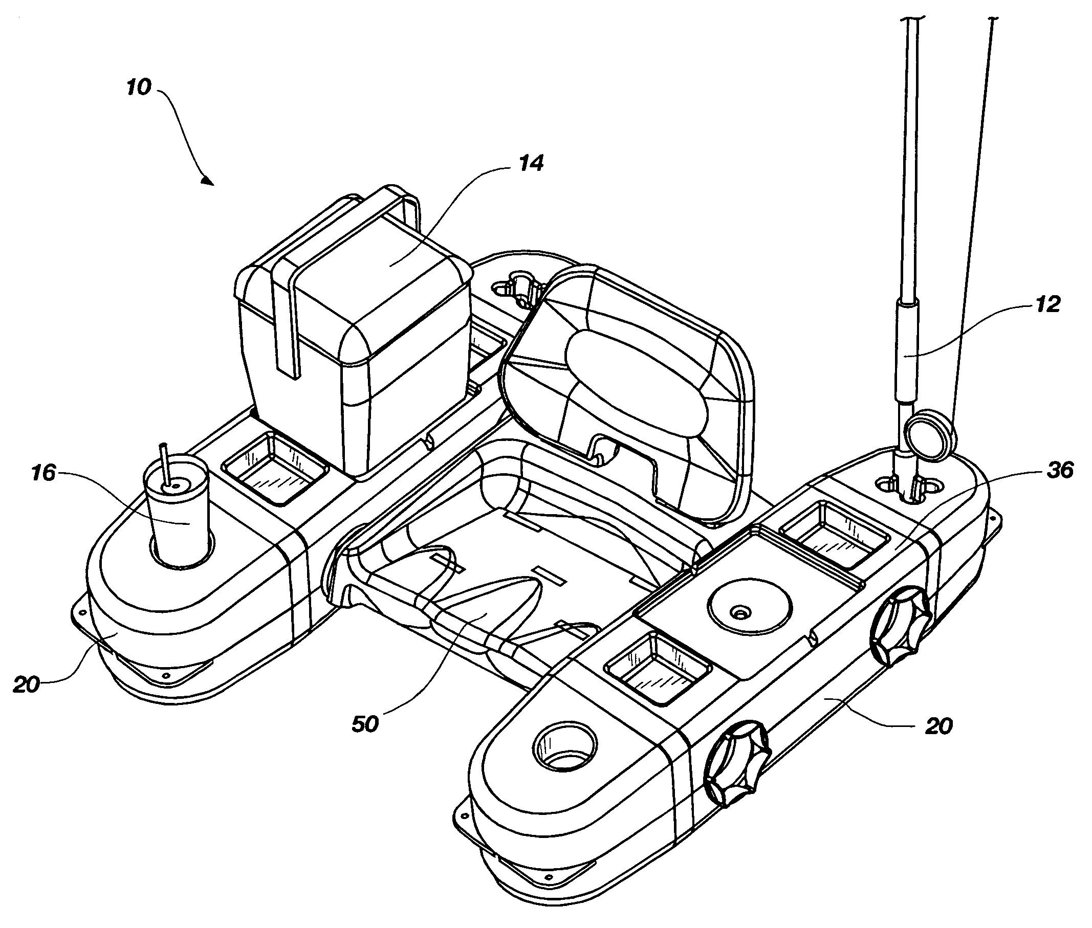 Modular personal pontoon boat