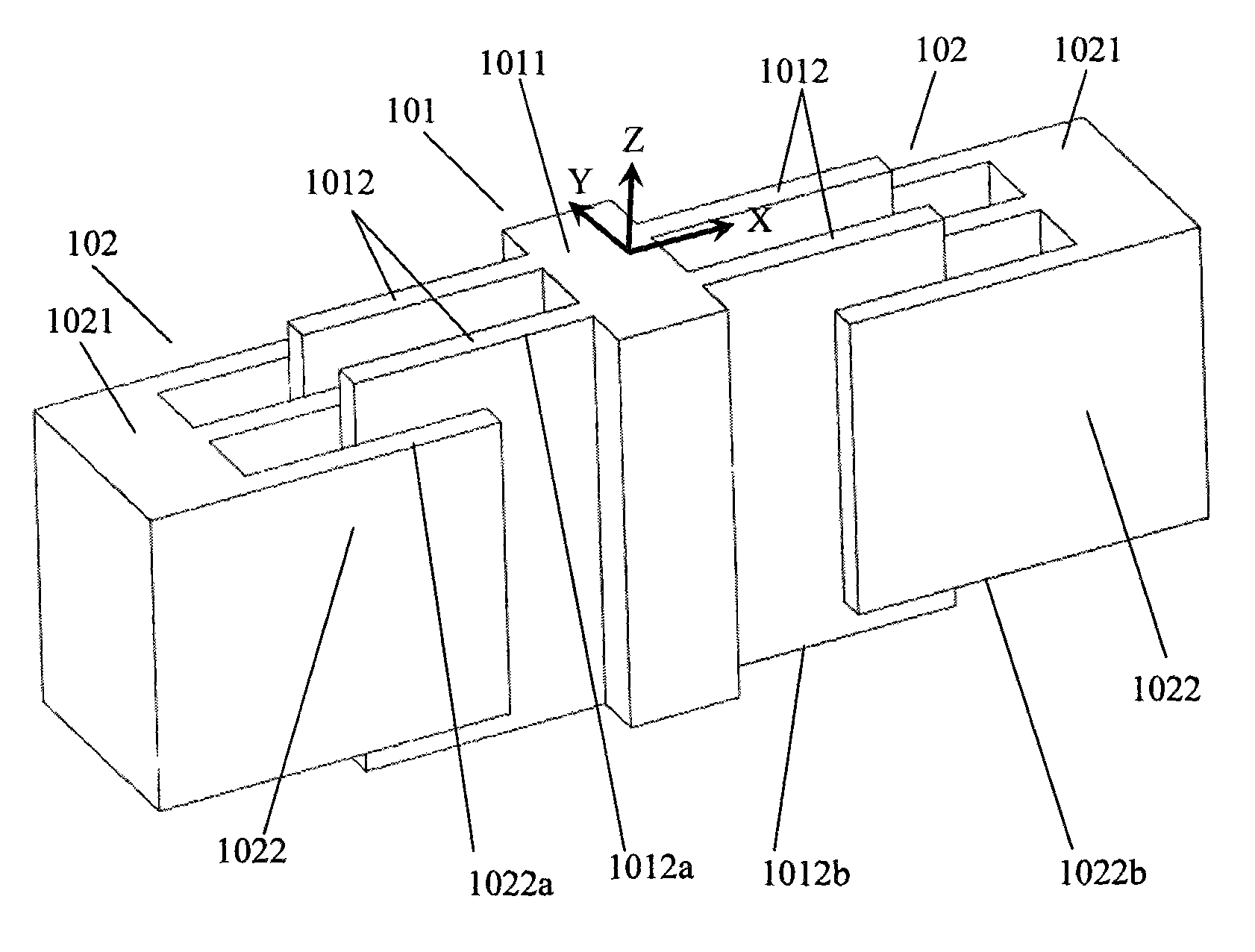 Comb tooth capacitor of micromachine