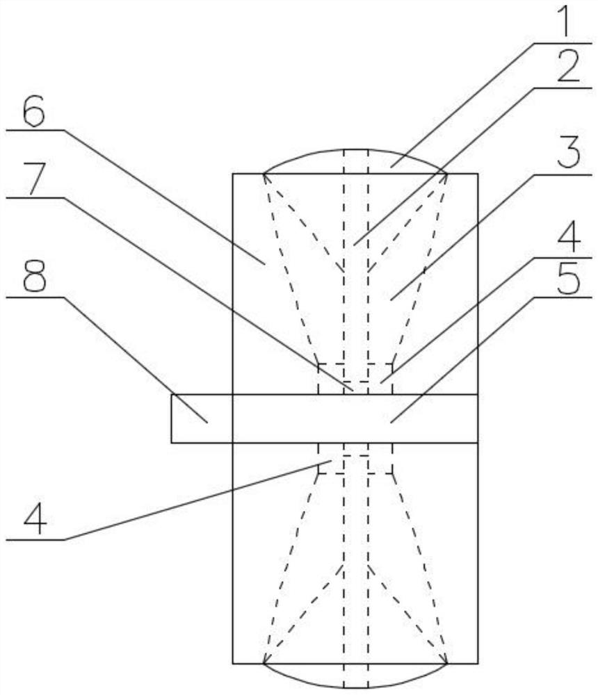 Device for rapidly testing water burst pressure of bedrock fracture in magmatic rock tunnel