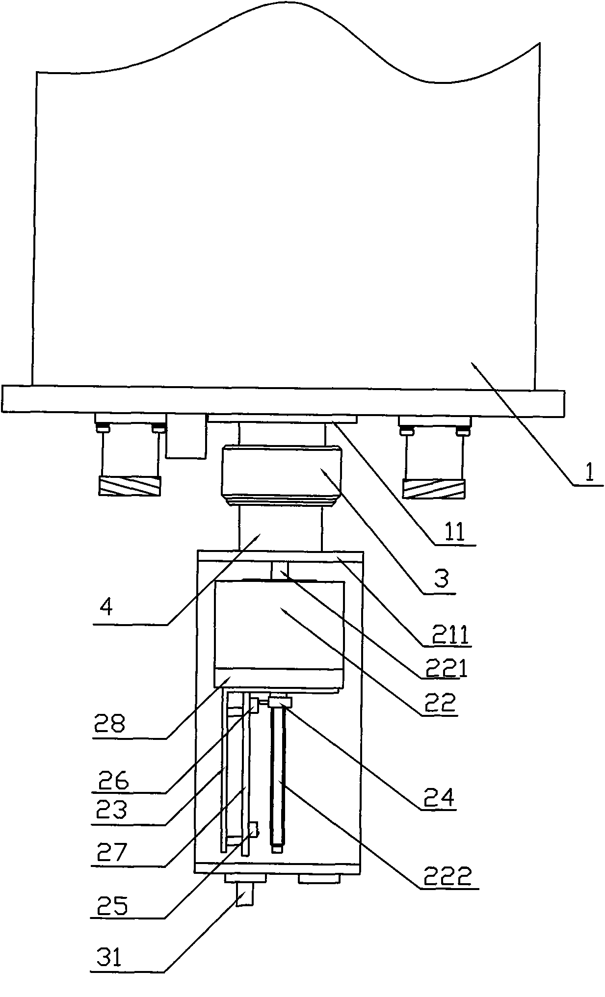 Control device of electrically adjusted antenna