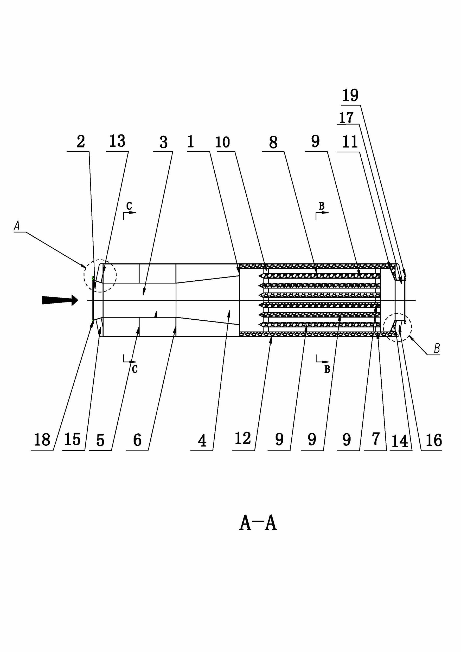 Resistance-and-reactance-compounded exhaust silencer