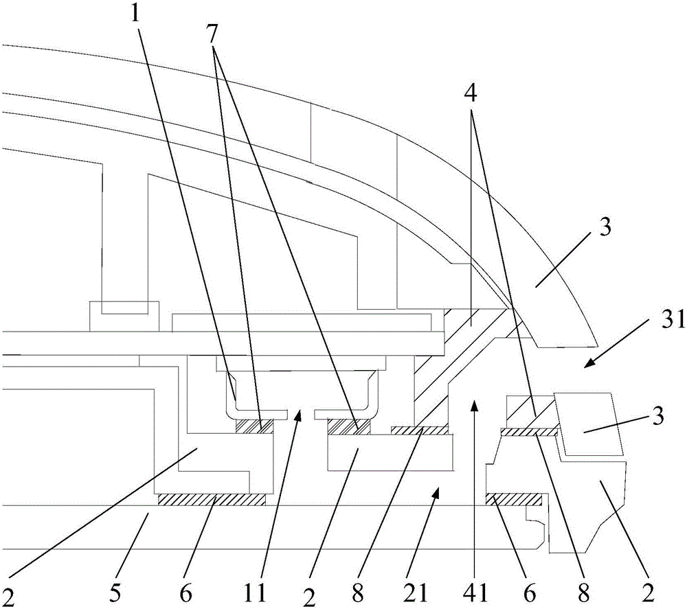 MIC sound guiding path structure and mobile terminal