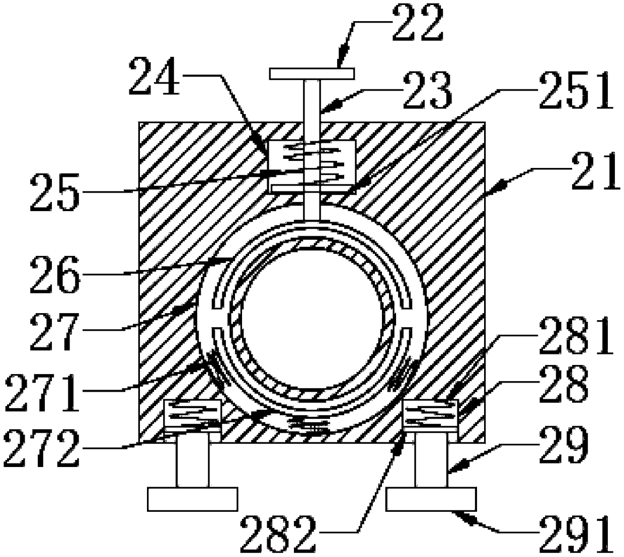 Pipeline fixing device capable of being conveniently installed