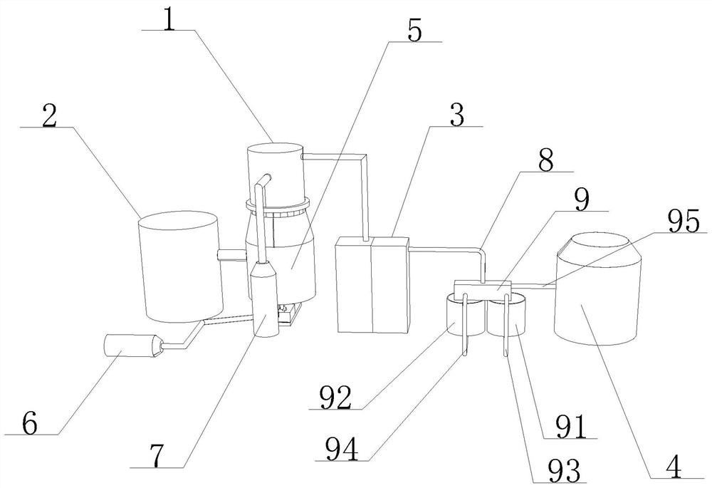 Waste lubricating oil regeneration processing device