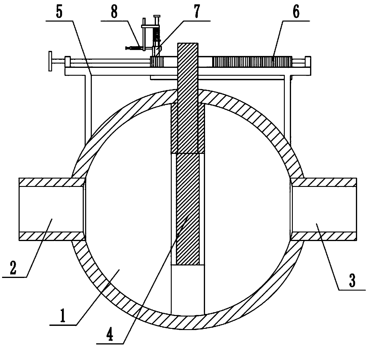 Anti-vibration butterfly valve