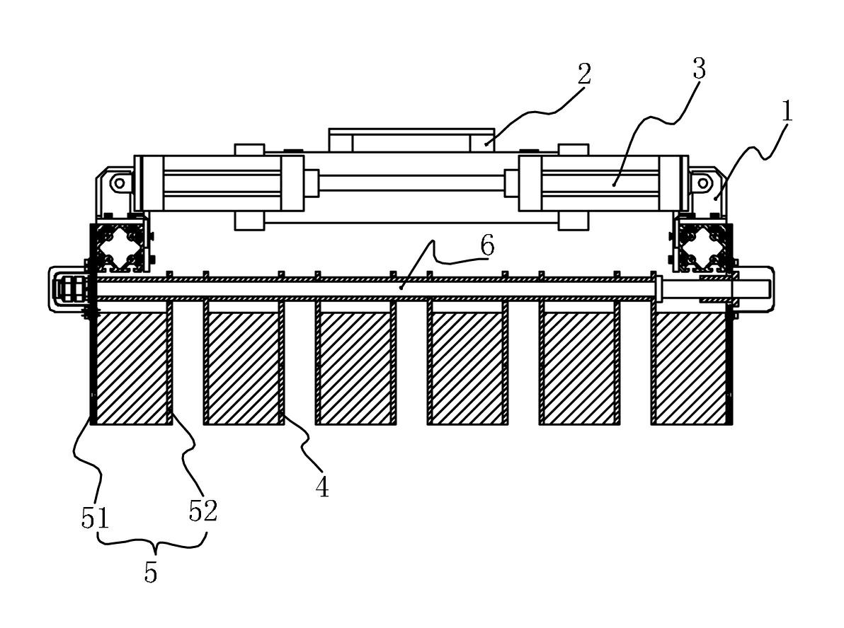 Brick setting robot gripper