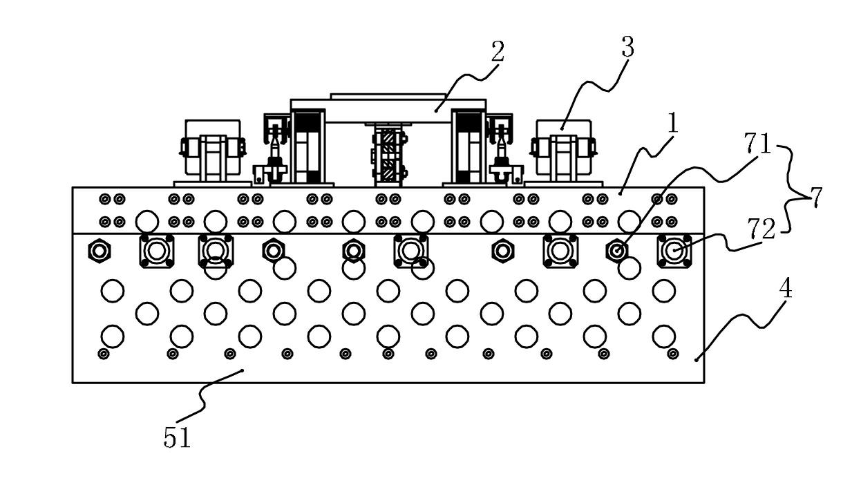 Brick setting robot gripper