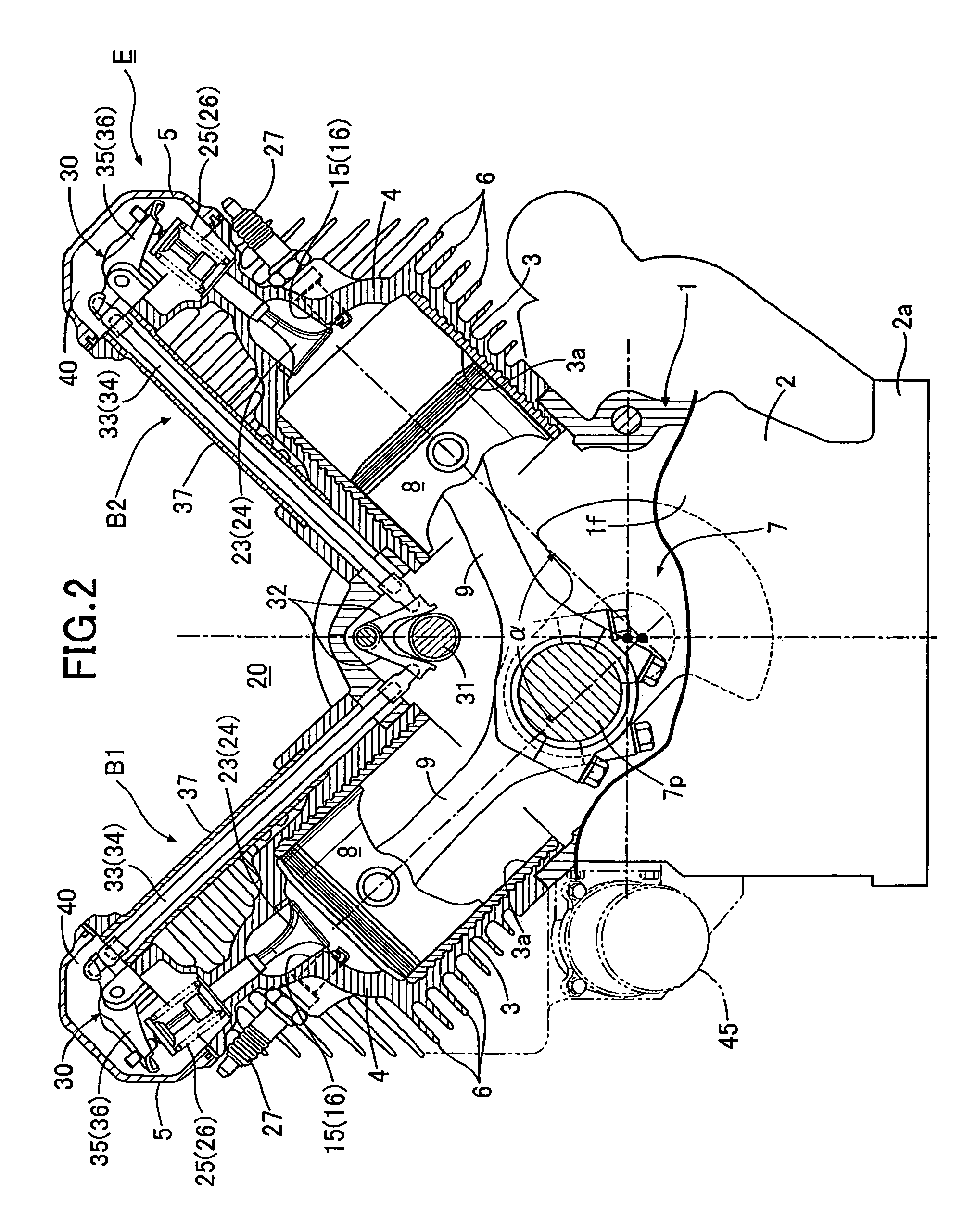 Lubricating system for air-cooled general-purpose engine