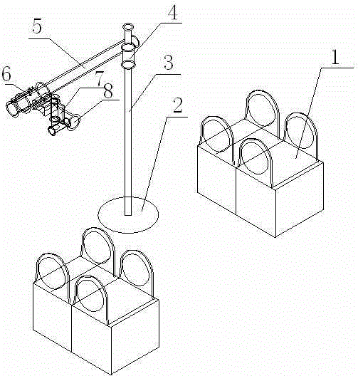 Steel pipe cutting and blanking device